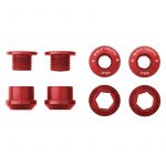WOLF TOOTH C/RING BOLTS 1x 8pcs RED/BLACK