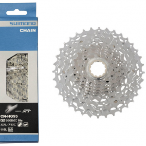 Shimano XT Cassette & Chain Combo (CS-M771) 11-36T + (CN-HG95) 10-Speed