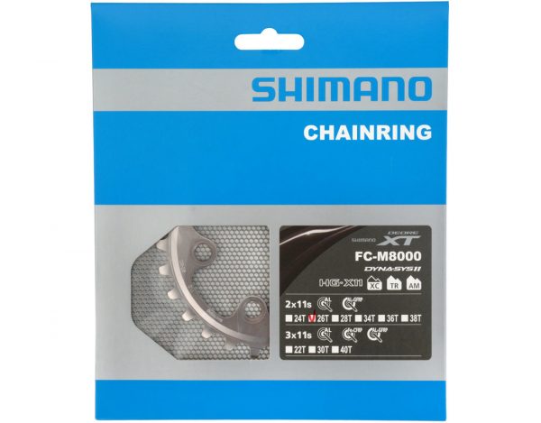 Shimano XT 2-Speed Chainring FC-M8000 26T (BC)