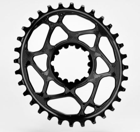 ABSOLUTE BLACK CHAINRING NARROW WIDE OVAL SRAM BOOST3 SPIDERLESS BLACK