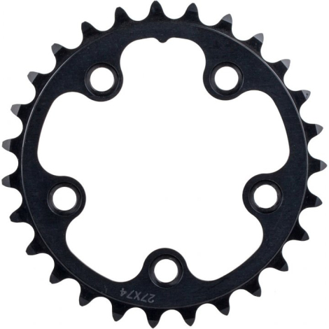 Rotor NoQ-Ring Round MTB Inner Chainring - 5Arm/27T/74BCD