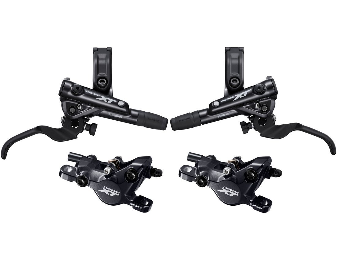 Shimano Deore XT BR-M8100 Hydraulic Disc Brake Caliper – Front Or Rear, With G03A Resin Pads