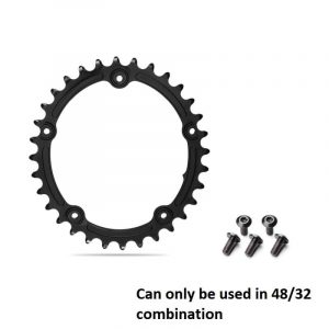 ABSOLUTE BLACK ROAD OVAL DBL 110/5BCD 32T INNER CHAINRING