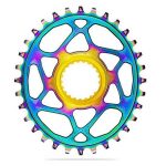 ABSOLUTE BLACK C/RING MTB SRAM OVAL BOOST3 DM OILSLICK