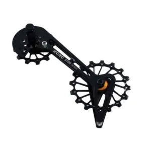 KCNC REAR DERAILLEUR CAGE AND JOCKEY WHEEL 14 + 16 8000 / 9100 BLACK