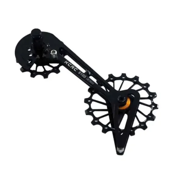 KCNC REAR DERAILLEUR CAGE AND JOCKEY WHEEL 14 + 16 8000 / 9100 BLACK