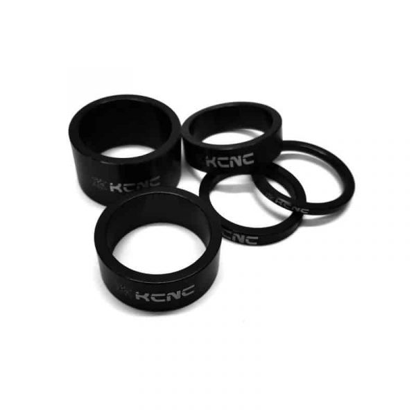 KCNC HEADSET SPACER KIT ALU 3/5/10/14/20MM BLACK