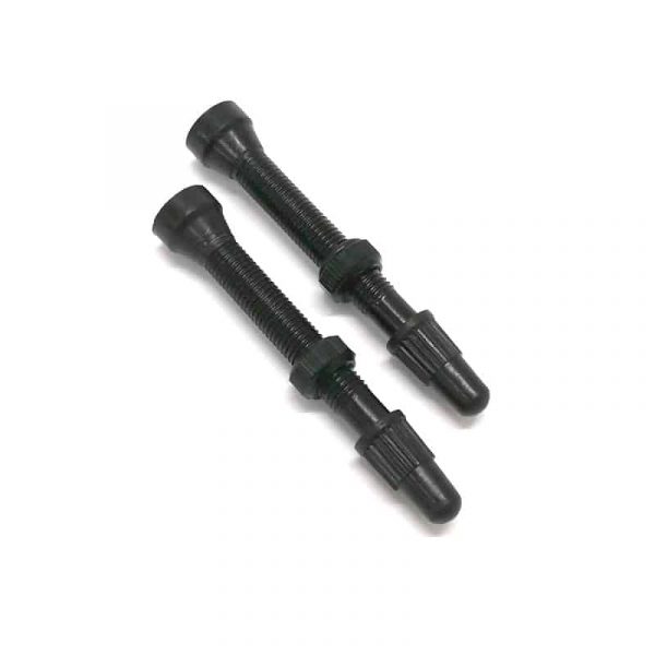 VEYGA TUBELESS VALVE ALLOY 45MM BLACK – PAIR (VTVA-45-BLACK)