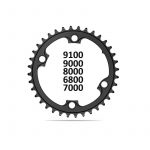 ABSOLUTE BLACK C/RING ROAD ROUND DBL 110/4BCD BLACK 36T 9100/9000/8000/6800/7000 (RR9100/36/4BK)