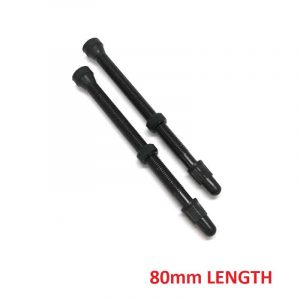 VEYGA TUBELESS VALVE ALLOY 80MM BLACK – PAIR (VTVA-80-BLACK)
