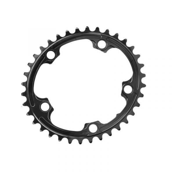 ABSOLUTE BLACK C/RING ROAD OVAL DBL 130/5BCD BLACK 39T (ROV39/130/5)