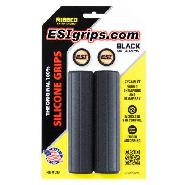 ESI Ribbed Extra Chunky Black Grips