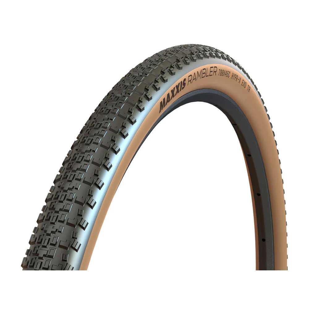 Maxxis Rambler Tanwall 700 x45C TR EXO HYPR 120 TPI folding tire