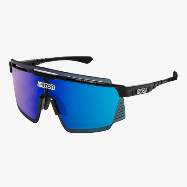 SCICON AEROWATT BLACK GLOSS MULTIMIRROR BLUE