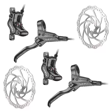 Tektro Gemini HD-M535 Front & Rear Disc Brake Set With Rotors