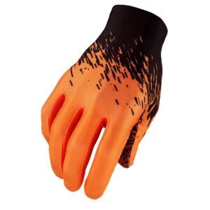 SupaG Long Glove – Black - Neon Orange