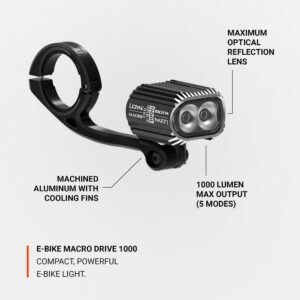 LEZYNE LIGHTSET FRONT - E-BIKE MACRO DRIVE 1000
