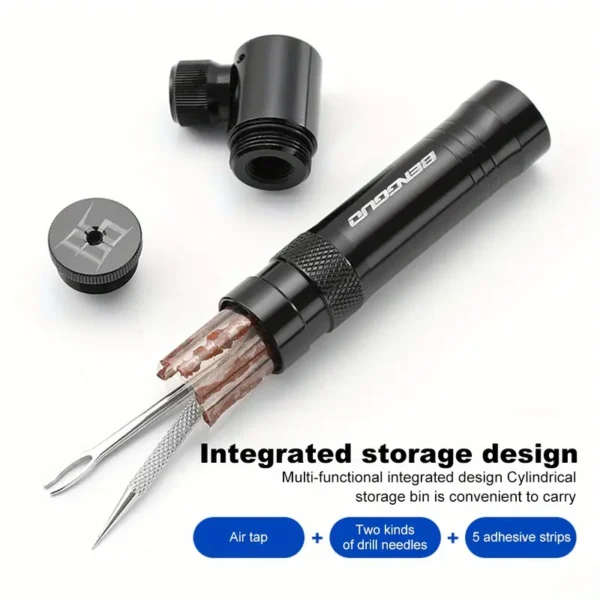 CO2 Bike Tire Inflator with Tire Repair Kit - Image 2