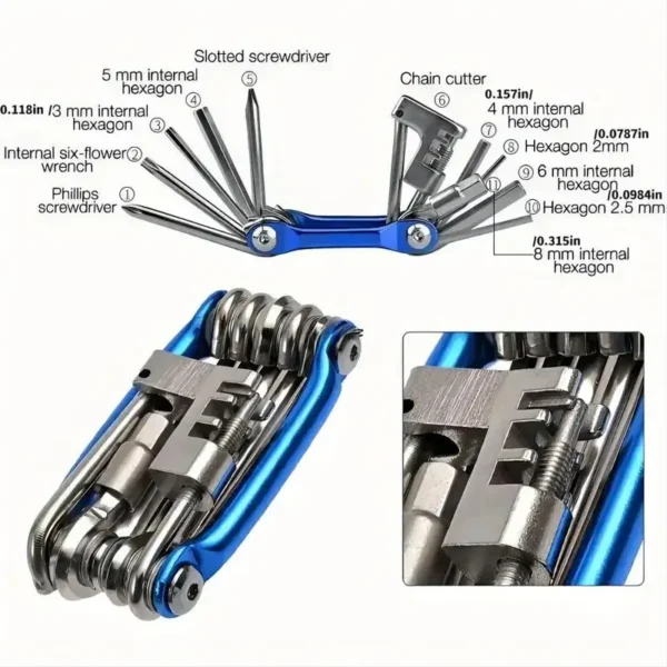 11 Function Bicycle Multi Tool