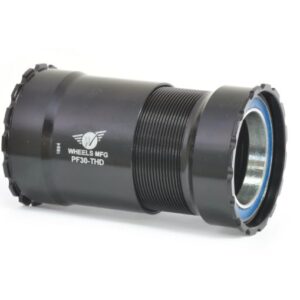 WHEELS MFG BLACK - PRESSFIT 30 - THREADED BOTTOM BRACKET