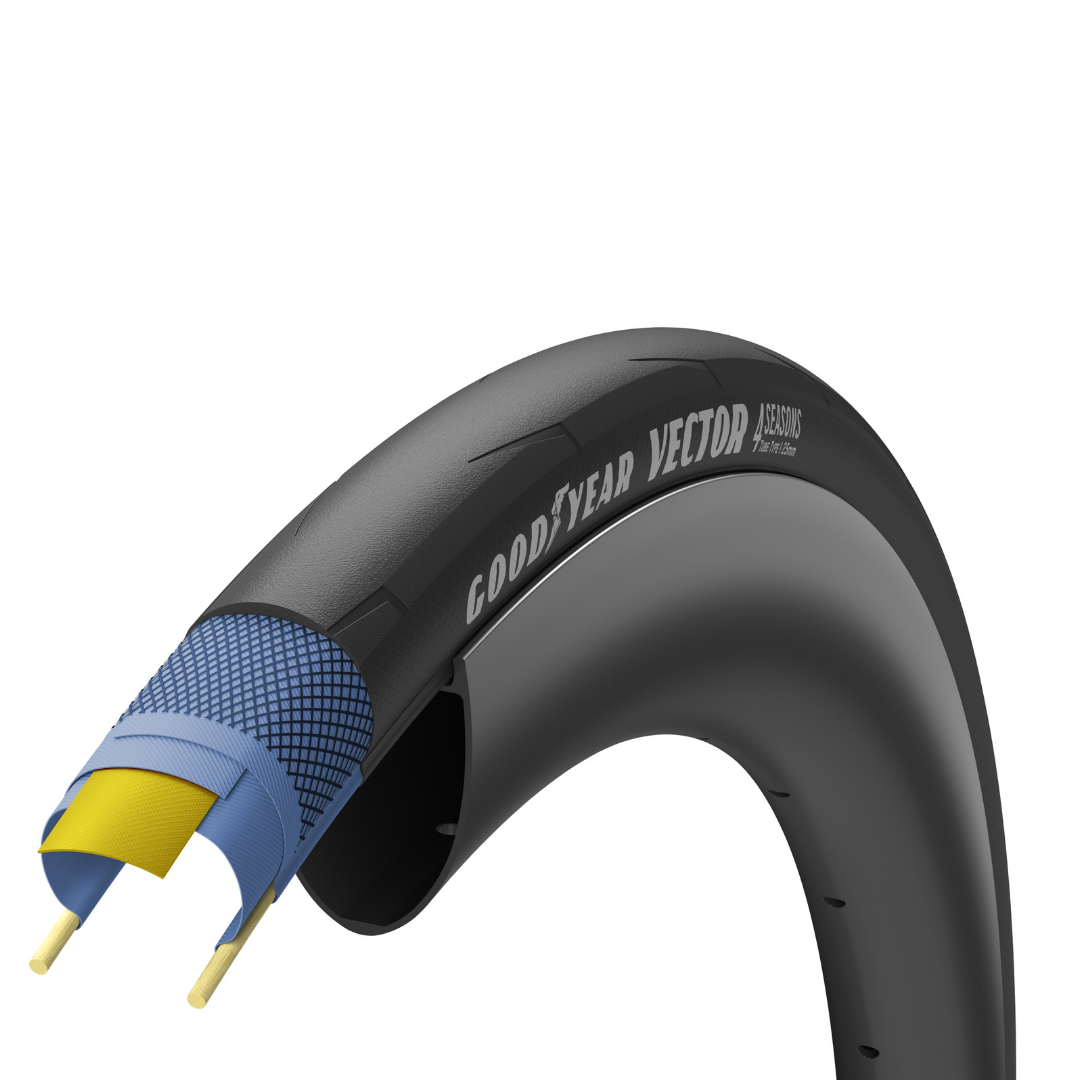 Goodyear Vector 4Seasons 60 TPI TLC Tubeless 700C road tyres