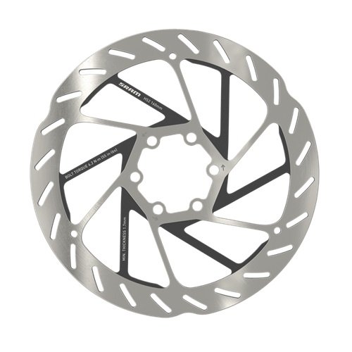SRAM ROTOR 160mm HS2 6 BOLT ROUNDED 2.00MM