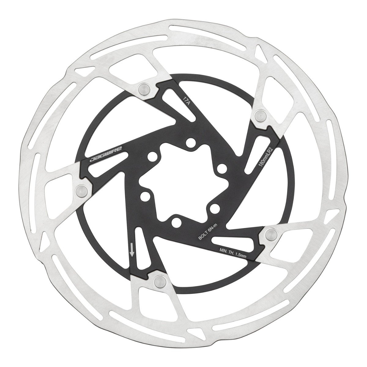 Jagwire DCR060 Pro LR2 Disc Rotor 6-Bolt 180mm