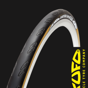 TUFO COMTURA DUO 25 ROAD TYRE BLACK BEIGE