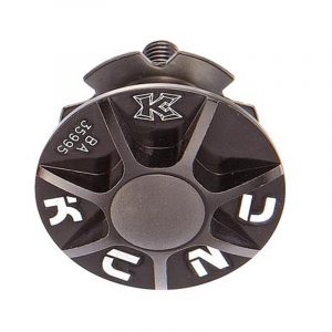 KCNC HEADSET TOP CAP (incl ALI H/SET BOLT & STAR NUT) BLACK